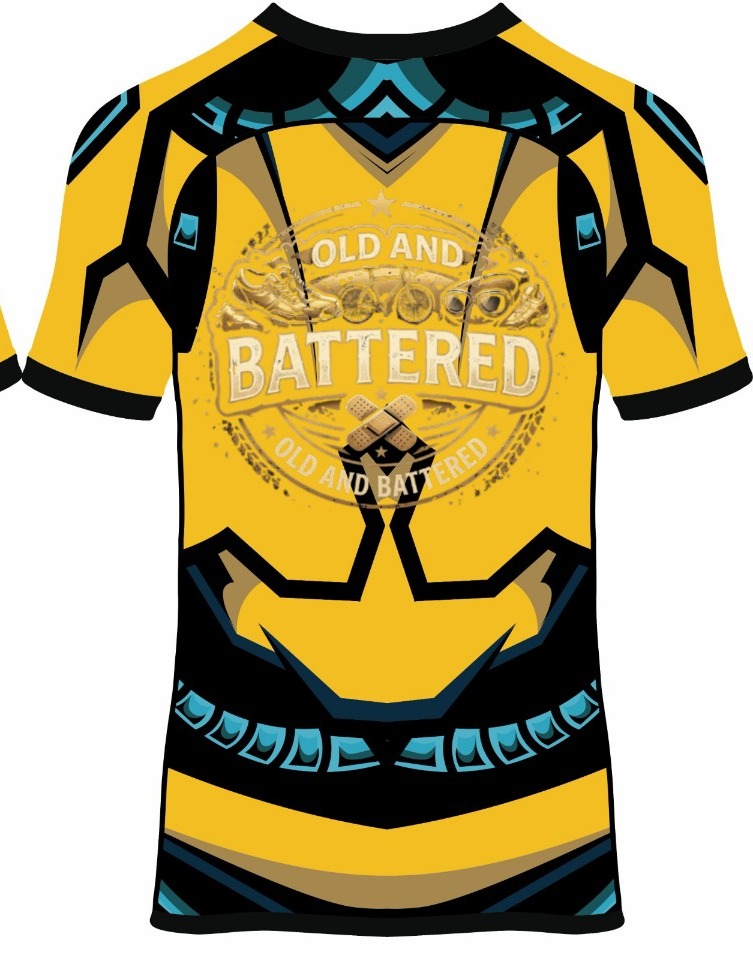 Street Graphic Tee - Yellow Black back view