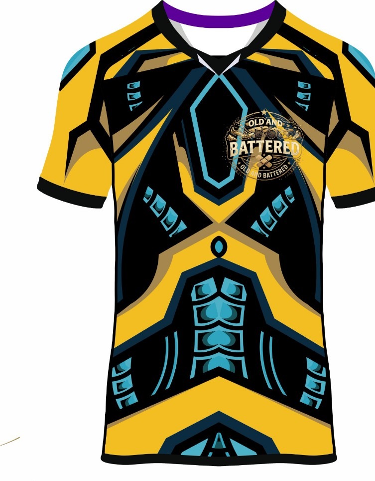 Street Graphic Tee - Yellow Black front view